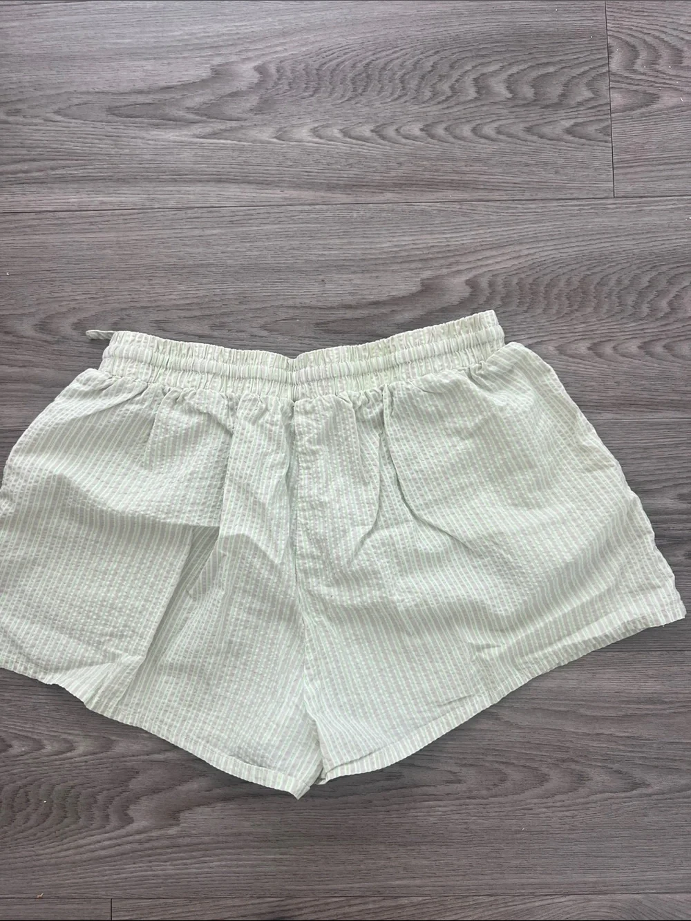 Forever 21 Green Striped Women's Drawstring Shorts